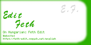 edit feth business card